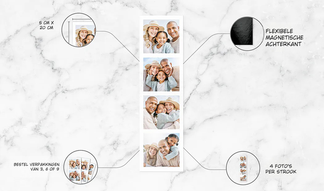 Magnetische Fotostrips