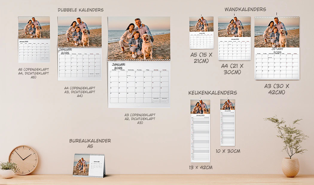 Gepersonaliseerde Keukenkalender