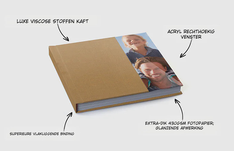 XL Fotoalbums met Acrylrand
